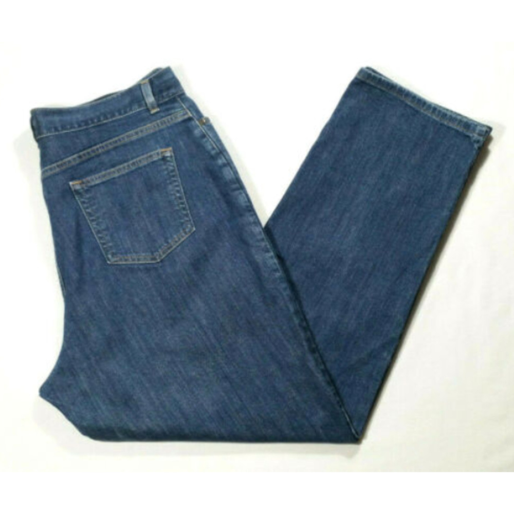 *SOLD* 18 L.L. BEAN Straight Jeans Blue Classic - Picture 4 of 8